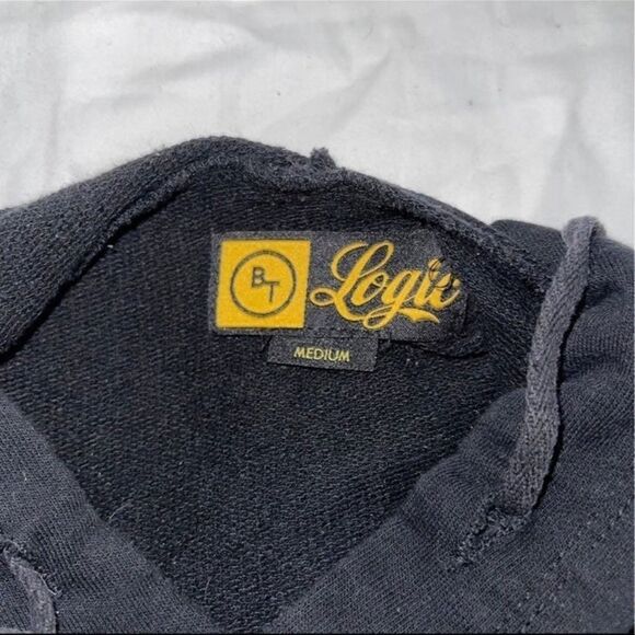 Bobby Tarantino Logic Women's Terry Lined Cropped Pullover Hoodie Sweater - Picture 5 of 10